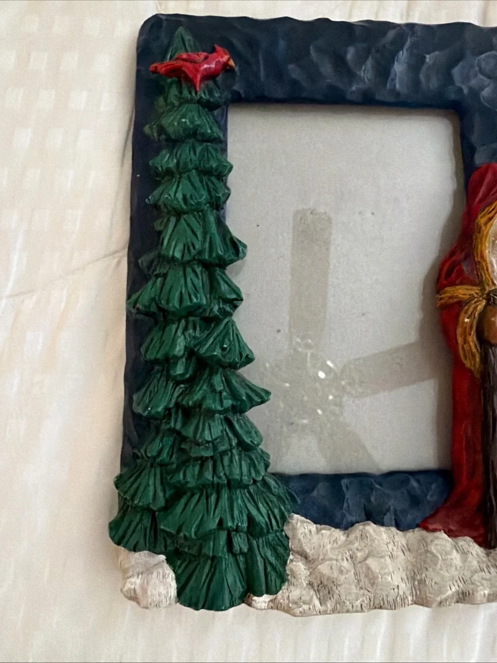 Vintage Craig KirkwoodY2K Festive Santa and Tree Photo Frame 3.5 x 5 in photo